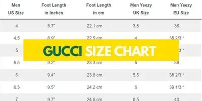 gucci men's shoes size chart|Gucci brixton shoes size chart.